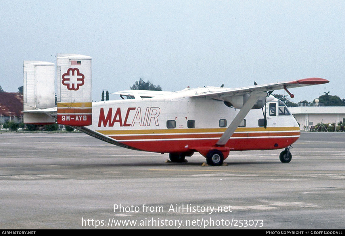 Aircraft Photo of 9M-AYB | Short SC.7 Skyliner 3A-100 | Malaysia Air Charter - MAC | AirHistory.net #253073