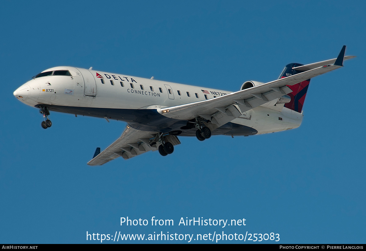 Aircraft Photo of N8721B | Bombardier CRJ-440 (CL-600-2B19) | Delta Connection | AirHistory.net #253083