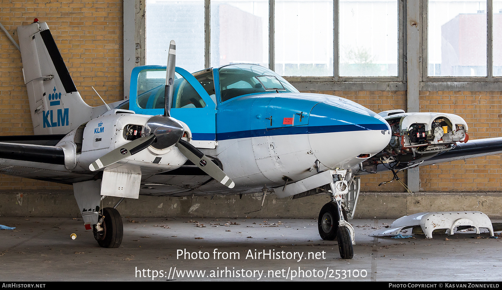 Aircraft Photo of PH-BYB | Beech 58 Baron | KLM Luchtvaartschool | AirHistory.net #253100