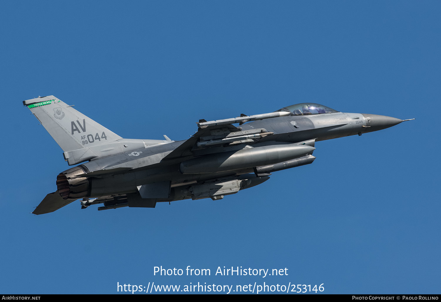 Aircraft Photo of 89-2044 / AF89-044 | Lockheed Martin F-16CM Fighting Falcon | USA - Air Force | AirHistory.net #253146