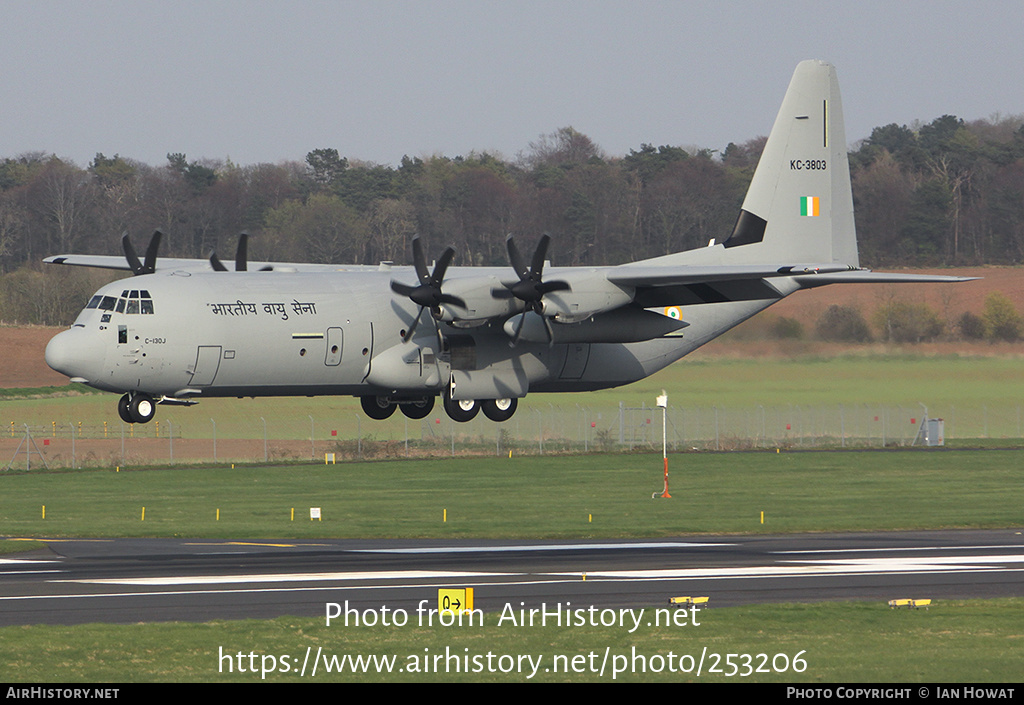 Aircraft Photo of KC-3803 | Lockheed Martin C-130J-30 Hercules | India - Air Force | AirHistory.net #253206