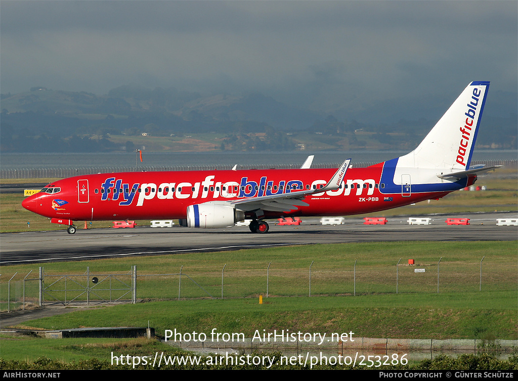 Aircraft Photo of ZK-PBB | Boeing 737-8FE | Pacific Blue Airlines | AirHistory.net #253286