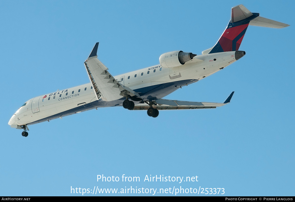 Aircraft Photo of N759EV | Bombardier CRJ-701ER (CL-600-2C10) | Delta Connection | AirHistory.net #253373