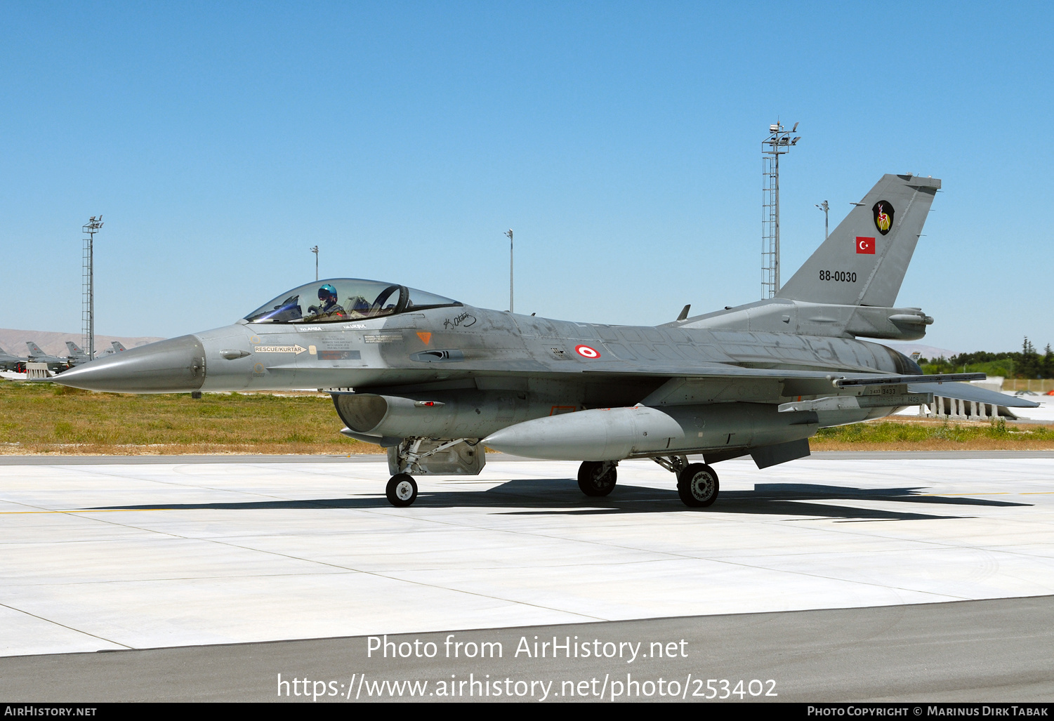 Aircraft Photo of 88-0030 | General Dynamics F-16C Fighting Falcon | Turkey - Air Force | AirHistory.net #253402