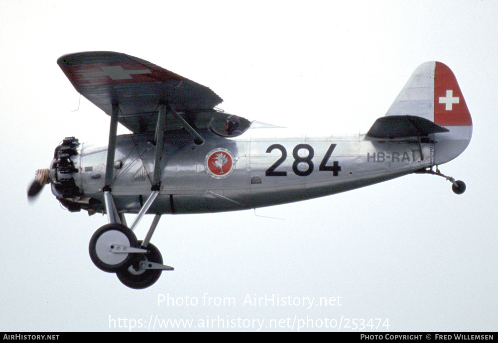 Aircraft Photo of HB-RAI / 284 | Dewoitine D-26 | Switzerland - Air Force | AirHistory.net #253474