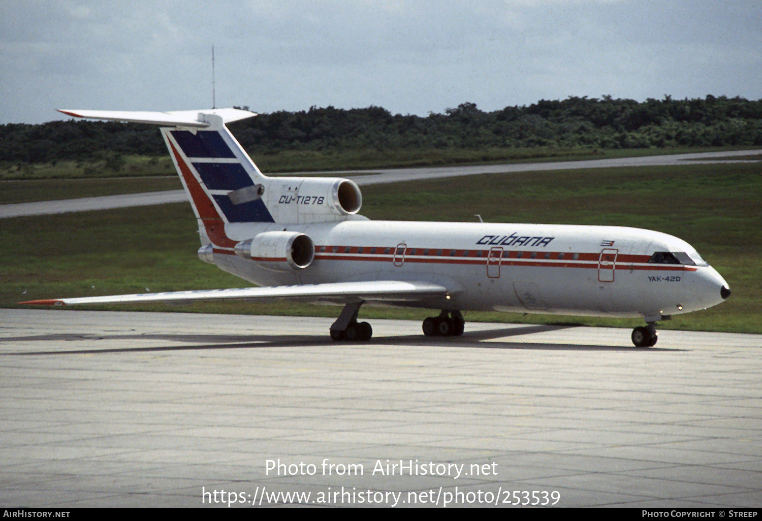 Aircraft Photo of CU-T1278 | Yakovlev Yak-42D | Cubana | AirHistory.net #253539