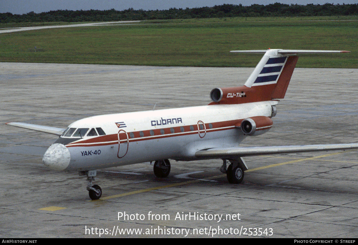 Aircraft Photo of CU-T1211 | Yakovlev Yak-40 | Cubana | AirHistory.net #253543