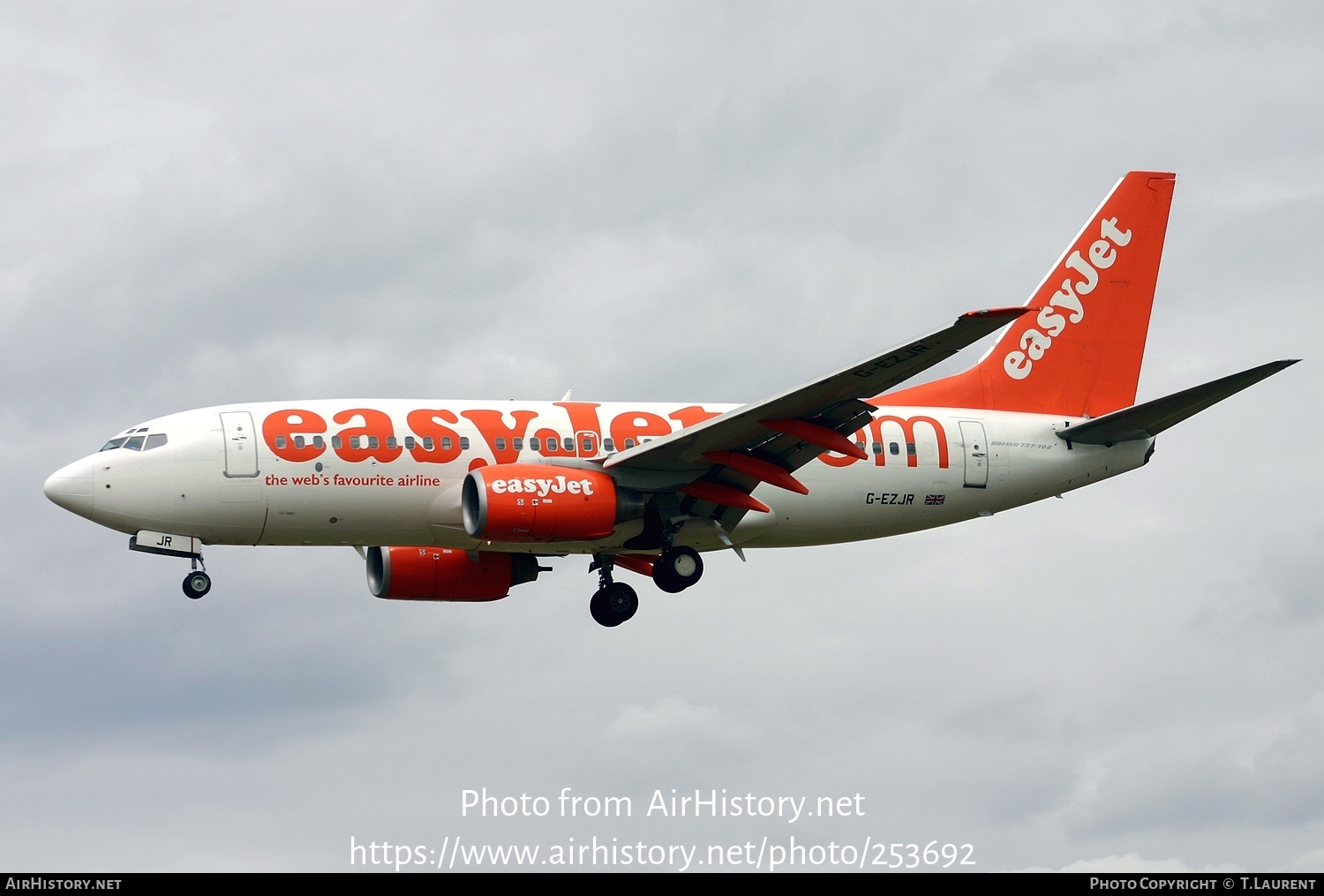 Aircraft Photo of G-EZJR | Boeing 737-73V | EasyJet | AirHistory.net #253692