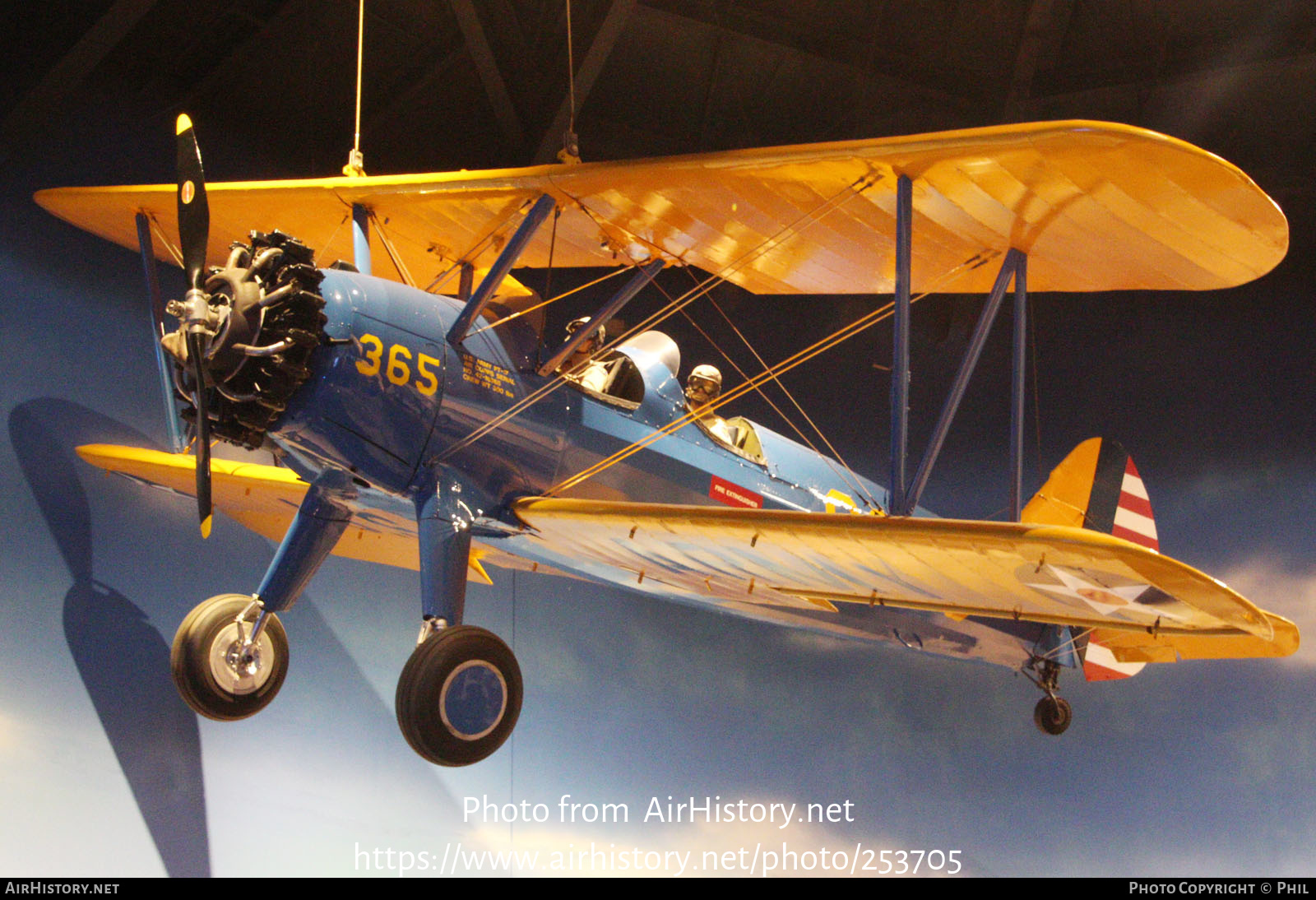 Aircraft Photo of 42-16365 | Boeing PT-17 Kaydet (A75N1) | USA - Air Force | AirHistory.net #253705