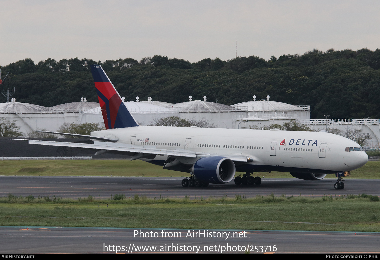 Aircraft Photo of N706DN | Boeing 777-232/LR | Delta Air Lines | AirHistory.net #253716