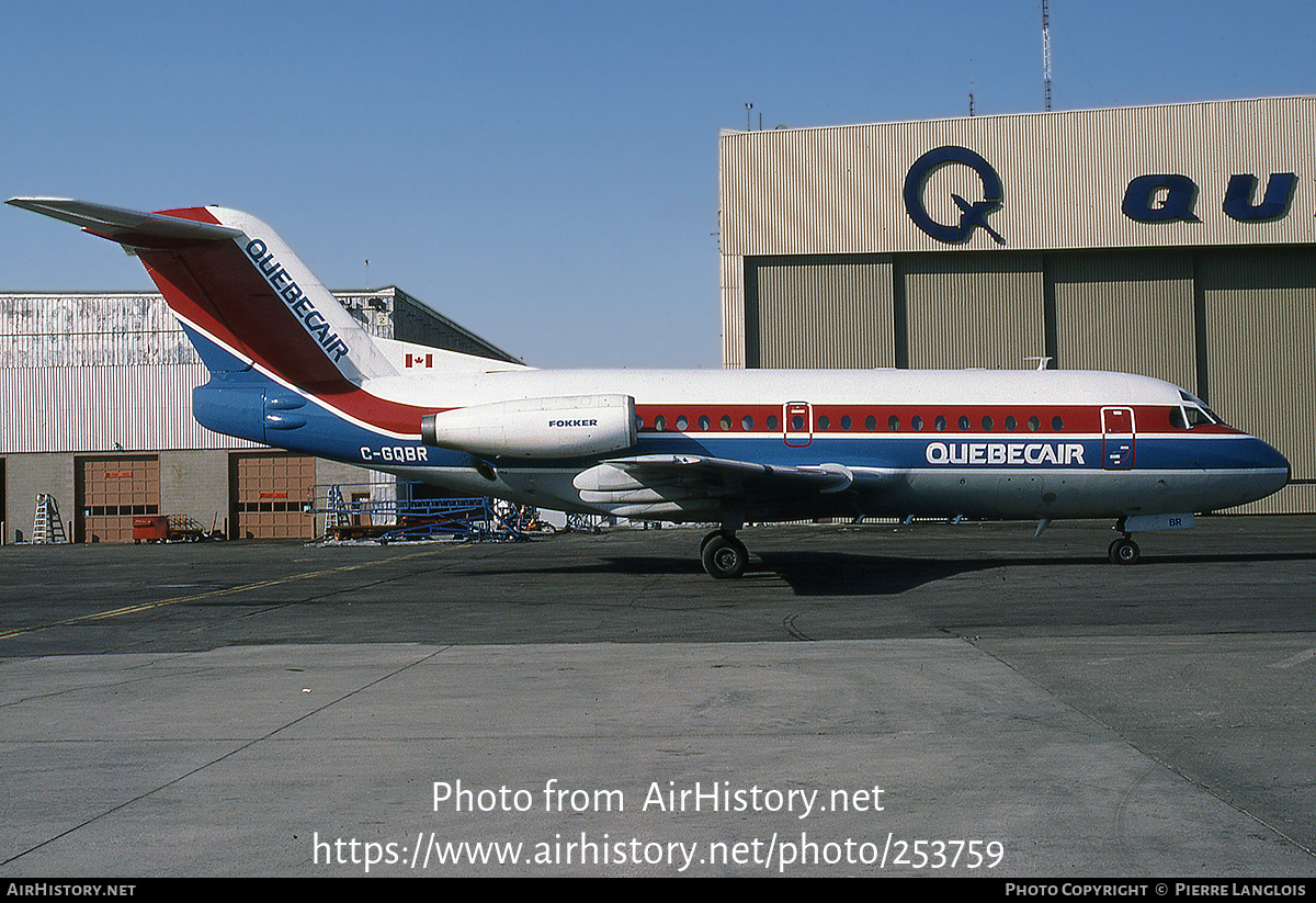 Aircraft Photo of C-GQBR | Fokker F28-1000 Fellowship | Quebecair | AirHistory.net #253759