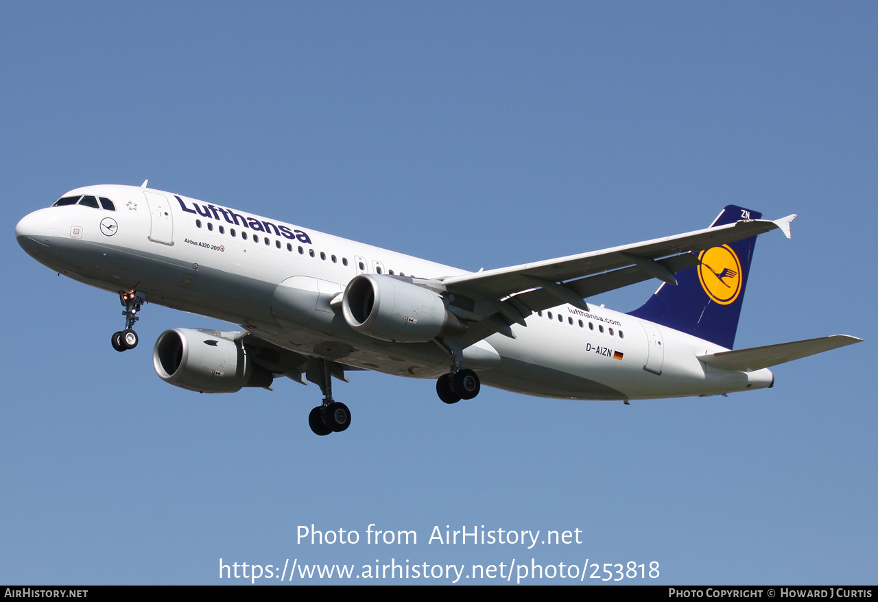 Aircraft Photo of D-AIZN | Airbus A320-214 | Lufthansa | AirHistory.net #253818