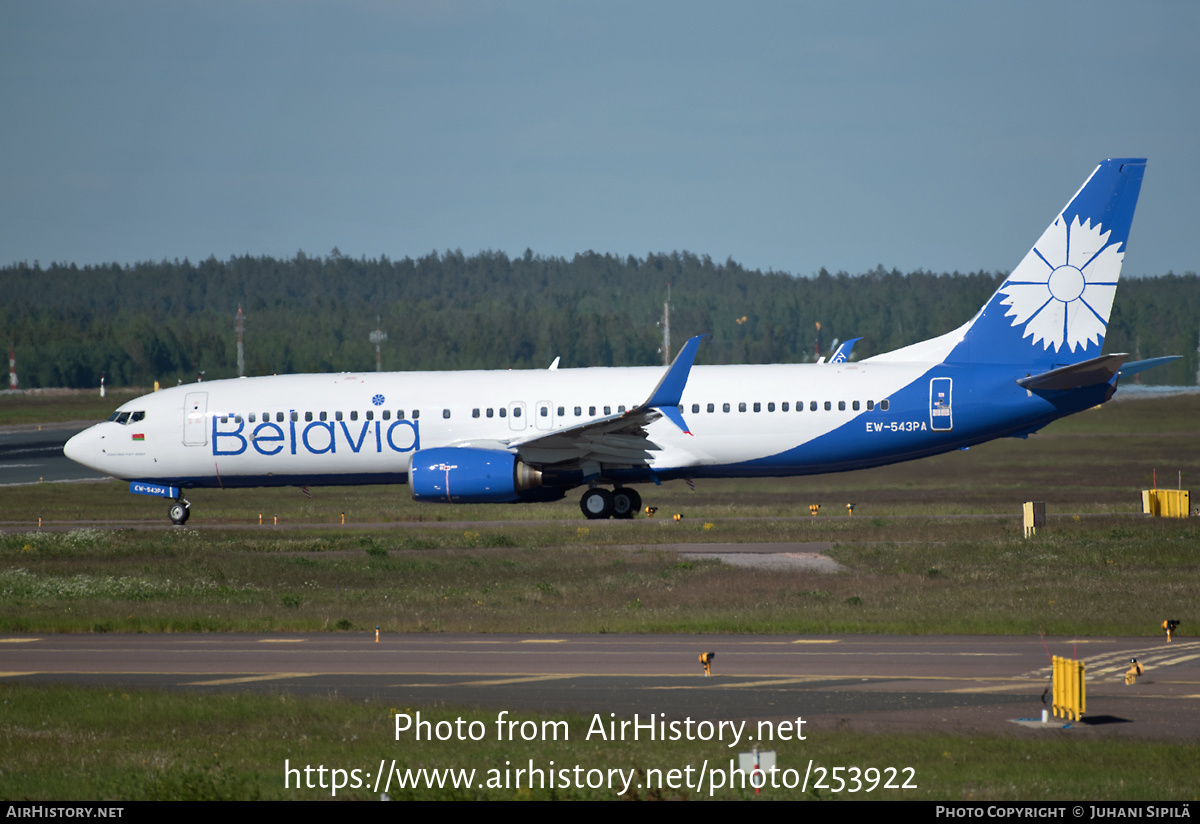 Aircraft Photo of EW-543PA | Boeing 737-8K5 | Belavia | AirHistory.net #253922