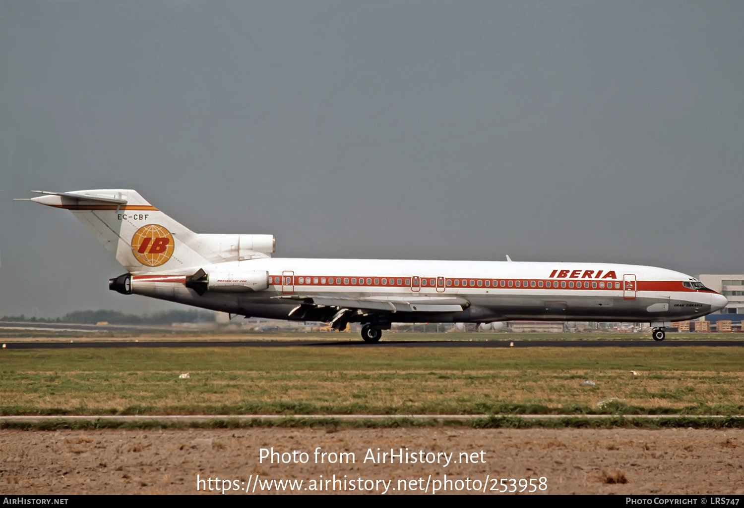 Aircraft Photo of EC-CBF | Boeing 727-256/Adv | Iberia | AirHistory.net #253958