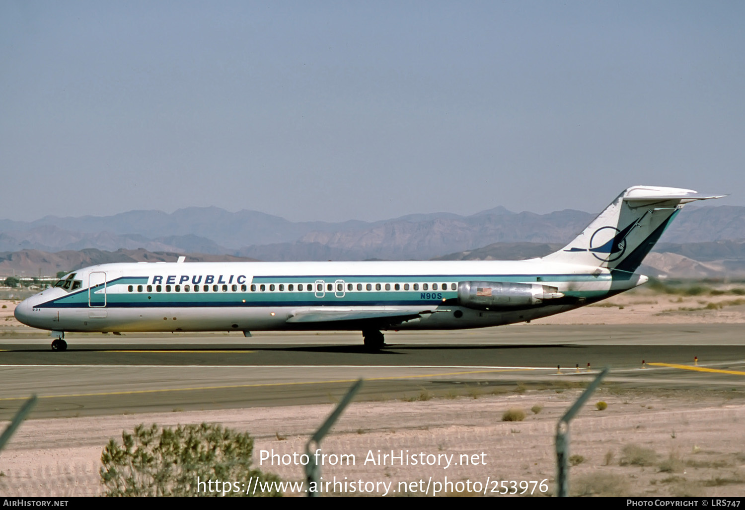 Aircraft Photo of N90S | McDonnell Douglas DC-9-31 | Republic Airlines | AirHistory.net #253976