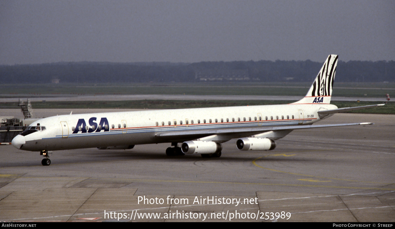 Aircraft Photo of 5Y-ZEB | McDonnell Douglas DC-8-63 | African Safari Airways - ASA | AirHistory.net #253989