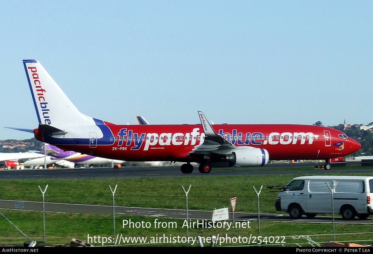 Aircraft Photo of ZK-PBK | Boeing 737-8FE | Pacific Blue Airlines | AirHistory.net #254022