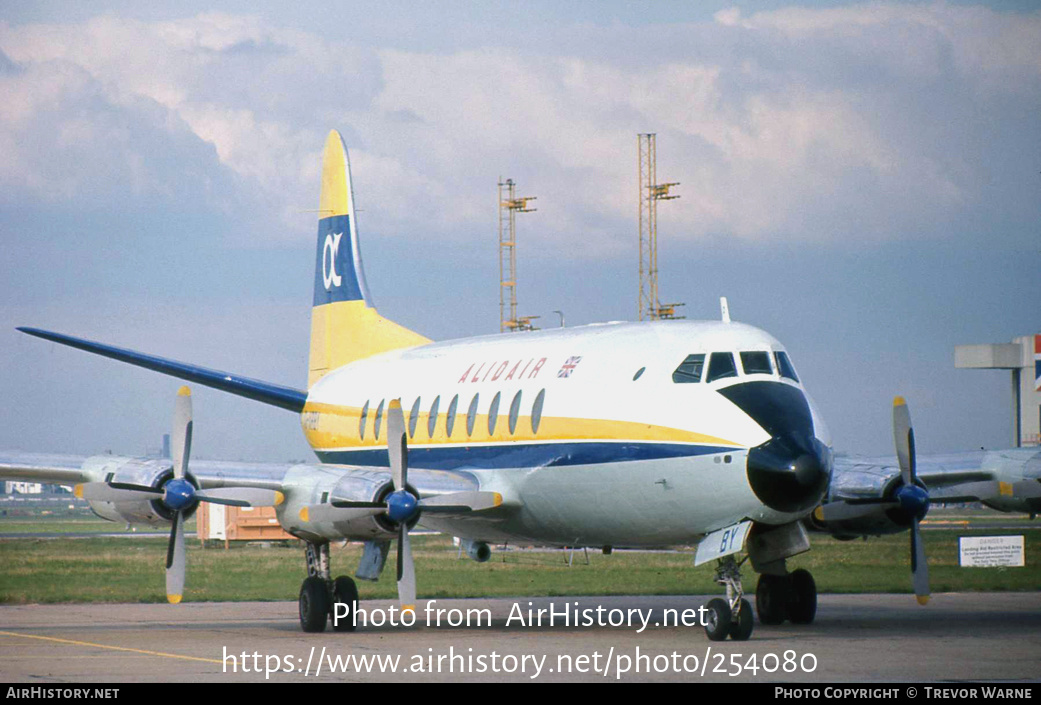 Aircraft Photo of G-ARBY | Vickers 708 Viscount | Alidair | AirHistory.net #254080