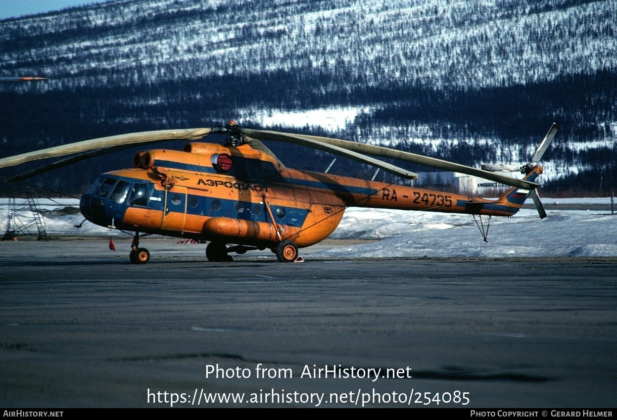 Aircraft Photo of RA-24735 | Mil Mi-8 | Aeroflot | AirHistory.net #254085