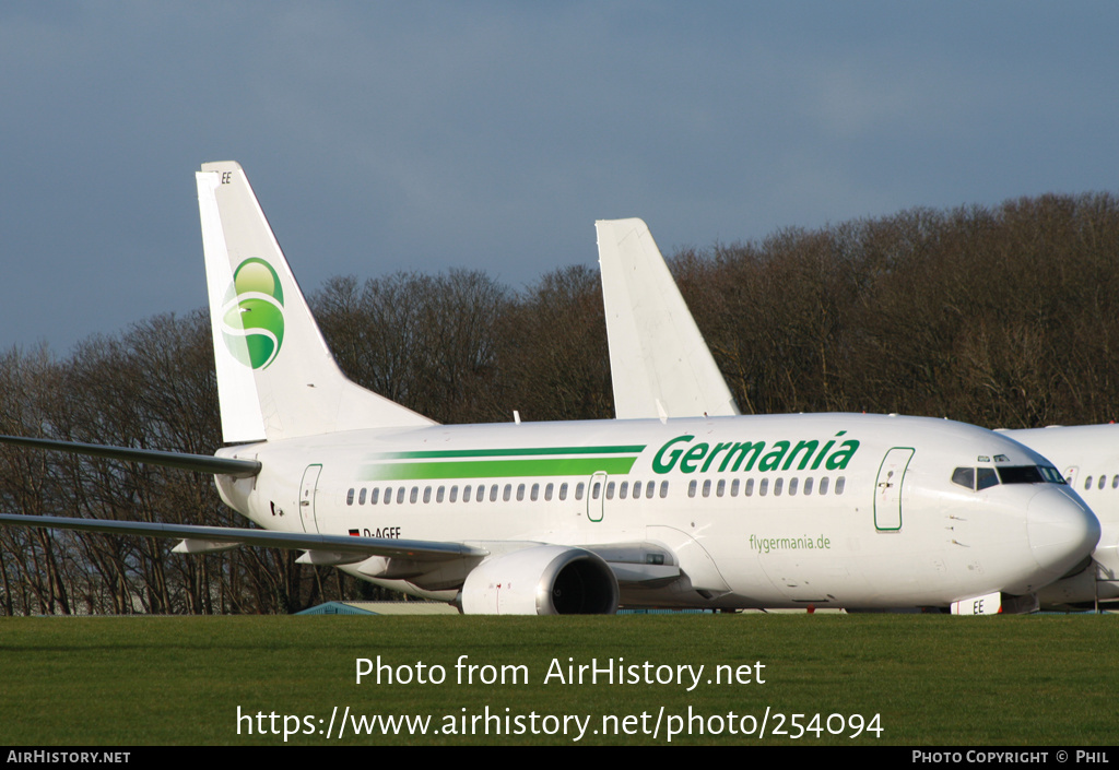 Aircraft Photo of D-AGEE | Boeing 737-35B | Germania | AirHistory.net #254094