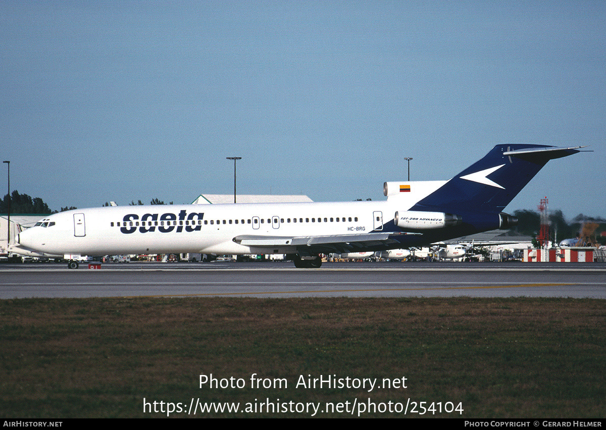 Aircraft Photo of HC-BRG | Boeing 727-282/Adv | SAETA | AirHistory.net #254104