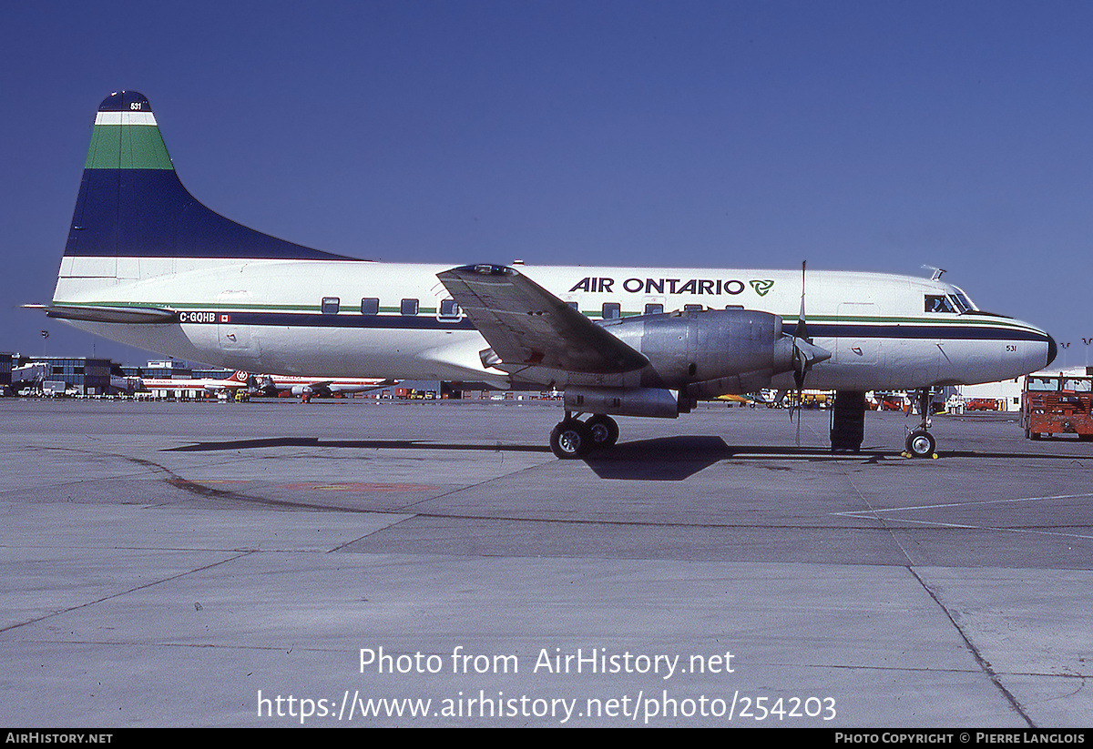 Aircraft Photo of C-GQHB | Convair 580 | Air Ontario | AirHistory.net #254203