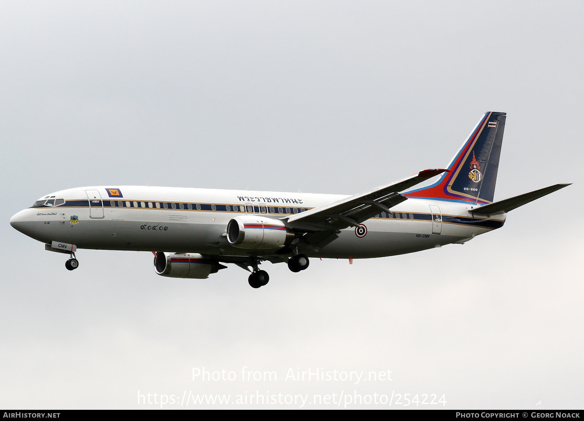 Aircraft Photo of B.L.11KH.MVK 01/38 / HS-CMV / 11-111 | Boeing 737-4Z6 | Thailand - Air Force | AirHistory.net #254224