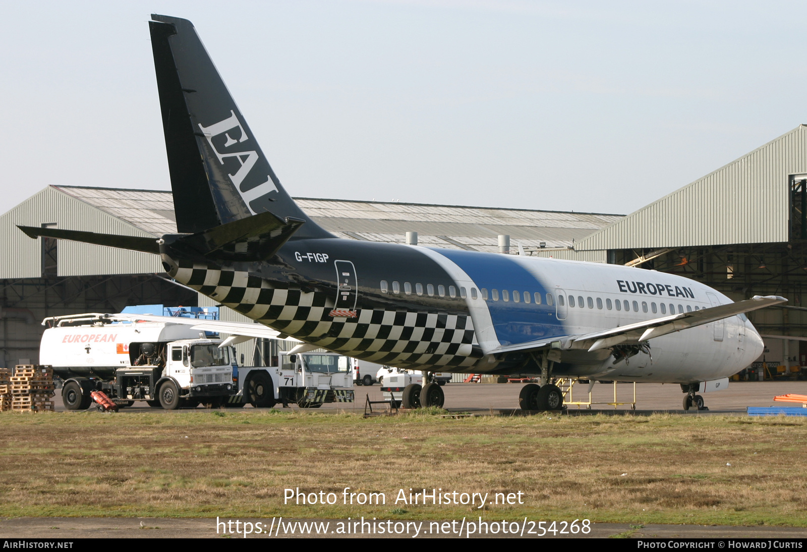 Aircraft Photo of G-FIGP | Boeing 737-2E7/Adv | European Aircharter - EAL/EAC | AirHistory.net #254268