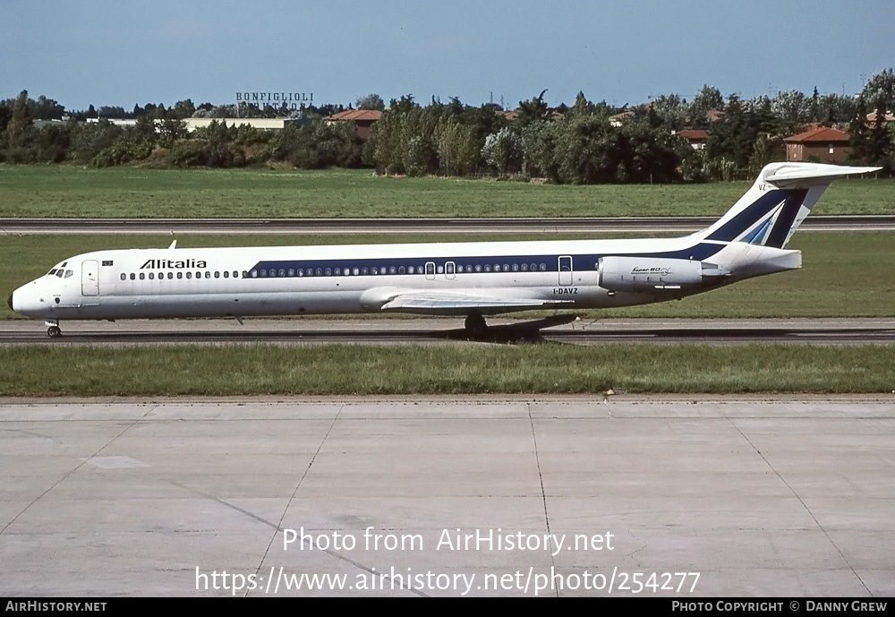 Aircraft Photo of I-DAVZ | McDonnell Douglas MD-82 (DC-9-82) | Alitalia | AirHistory.net #254277