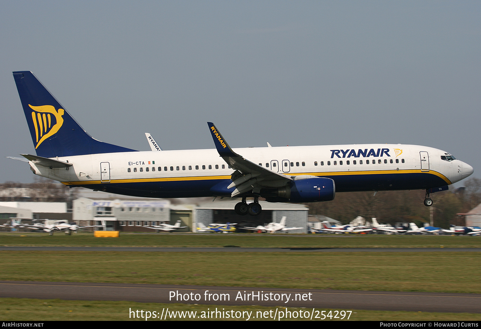 Aircraft Photo of EI-CTA | Boeing 737-8AS | Ryanair | AirHistory.net #254297