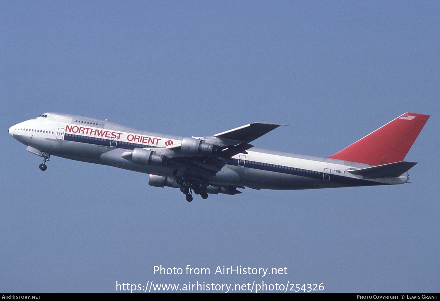 Aircraft Photo of N601US | Boeing 747-151 | Northwest Orient Airlines | AirHistory.net #254326