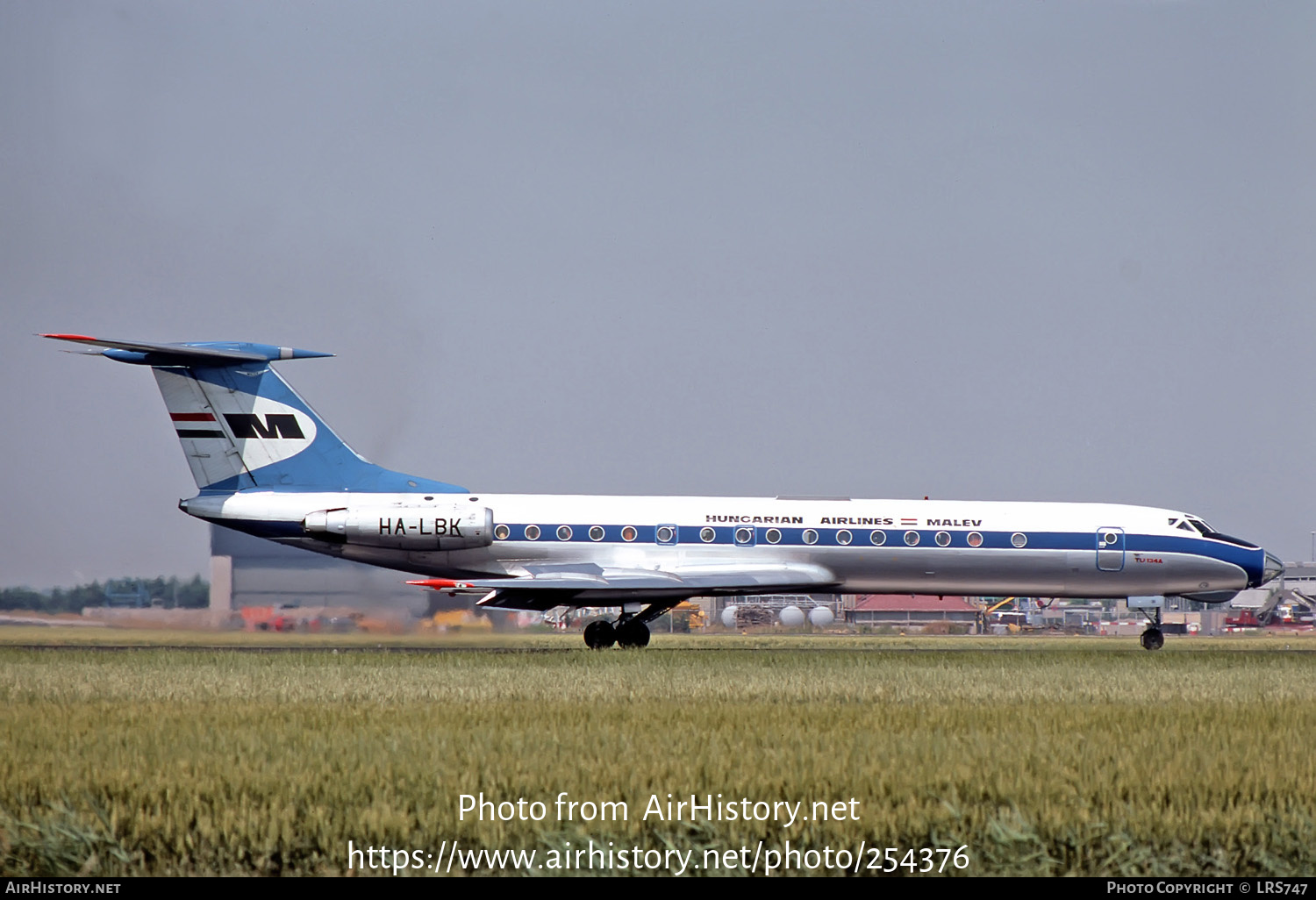 Aircraft Photo of HA-LBK | Tupolev Tu-134A | Malév - Hungarian Airlines | AirHistory.net #254376