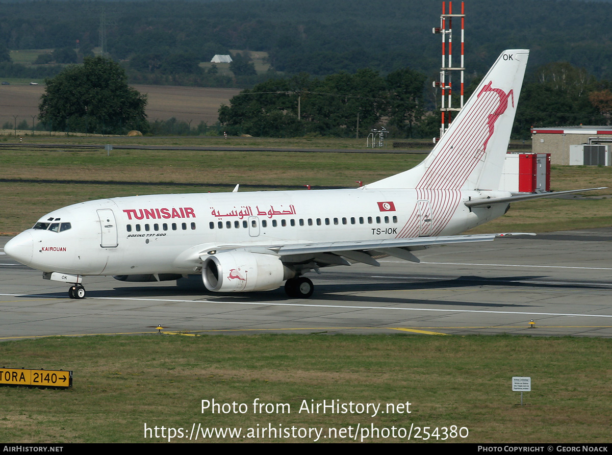 Aircraft Photo of TS-IOK | Boeing 737-6H3 | Tunisair | AirHistory.net #254380
