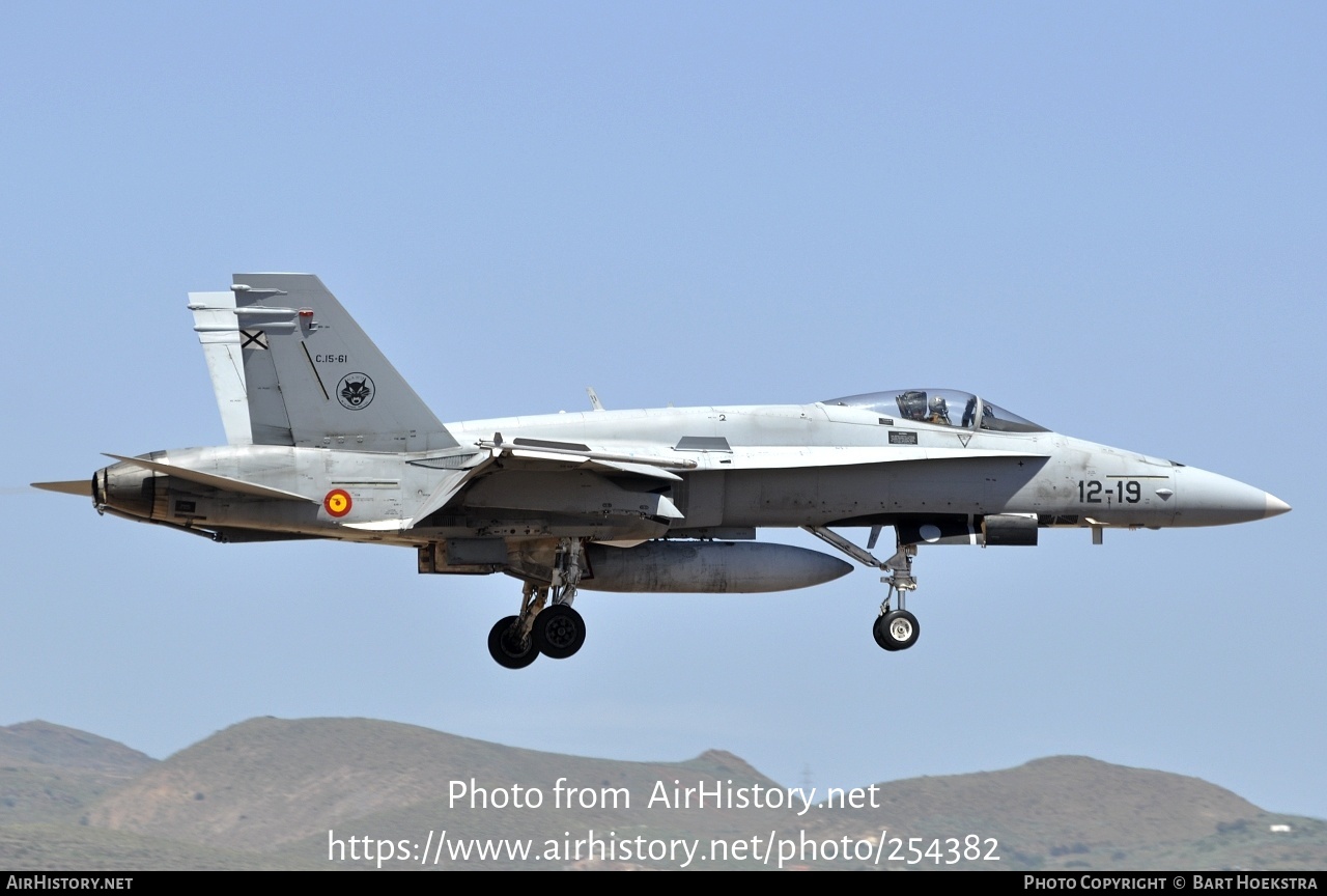 Aircraft Photo of C15-61 | McDonnell Douglas EF-18A Hornet | Spain - Air Force | AirHistory.net #254382