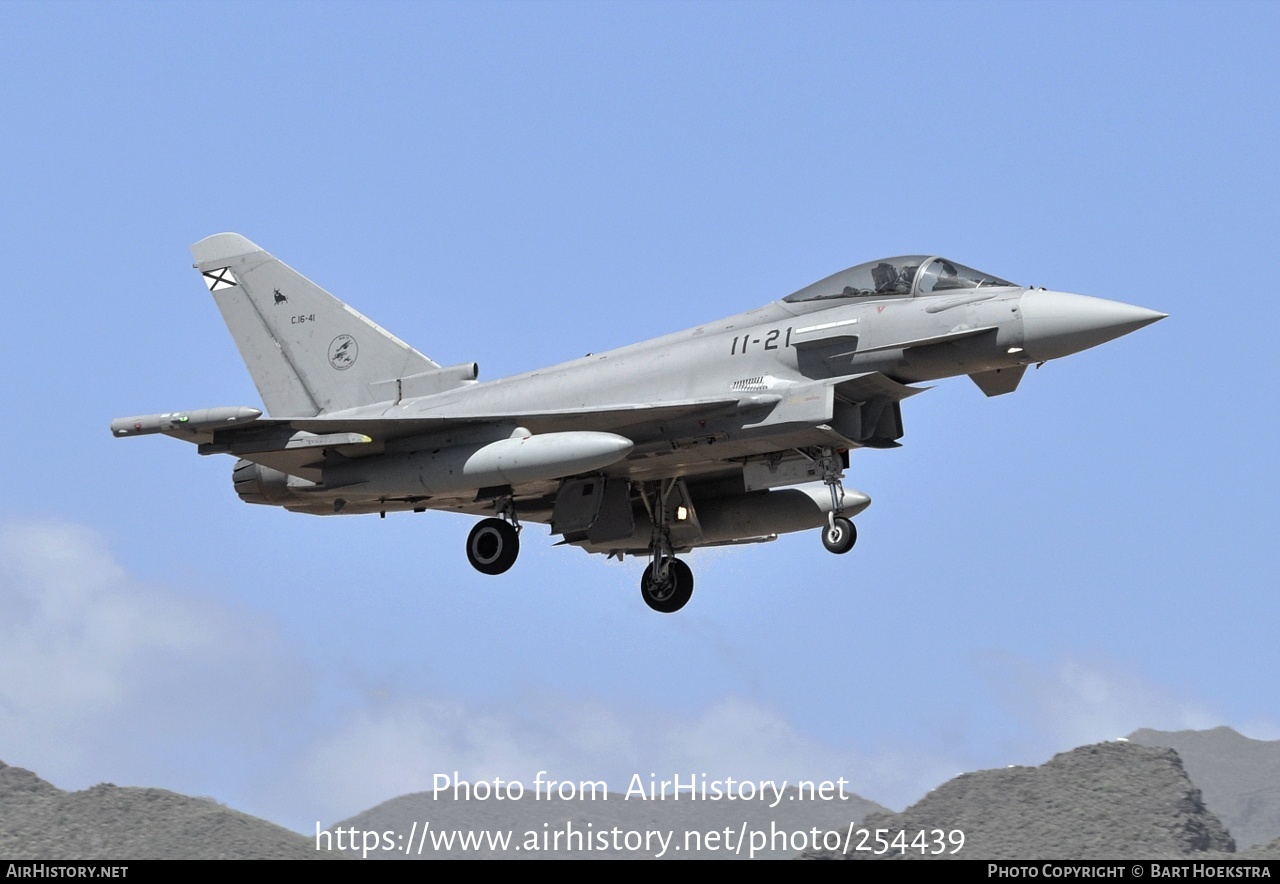 Aircraft Photo of C.16-41 | Eurofighter EF-2000 Typhoon | Spain - Air Force | AirHistory.net #254439