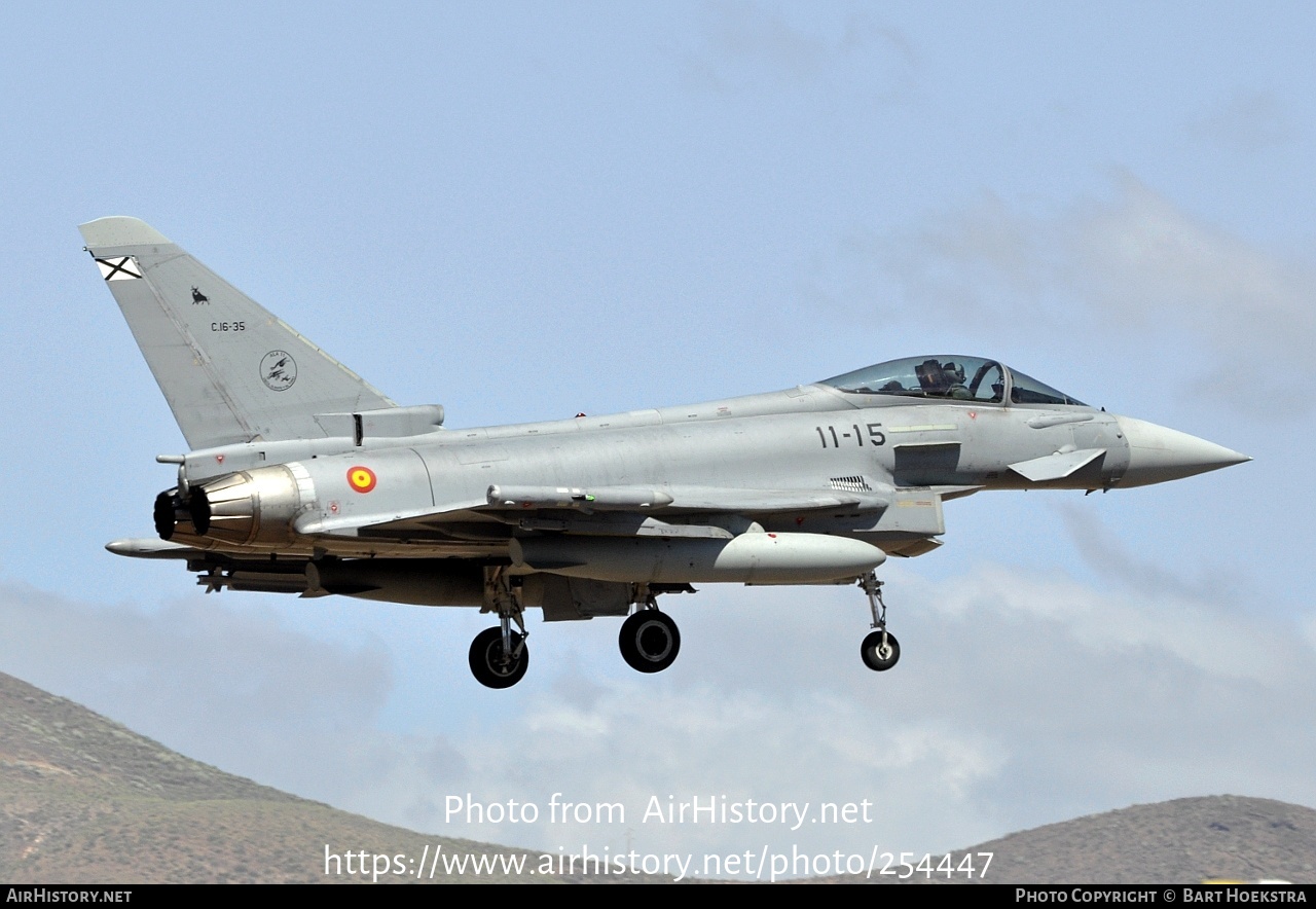 Aircraft Photo of C16-35 | Eurofighter EF-2000 Typhoon S | Spain - Air Force | AirHistory.net #254447