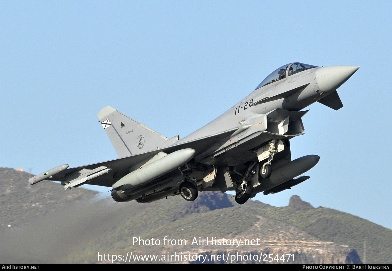 Aircraft Photo of C.16-48 | Eurofighter EF-2000 Typhoon | Spain - Air Force | AirHistory.net #254471