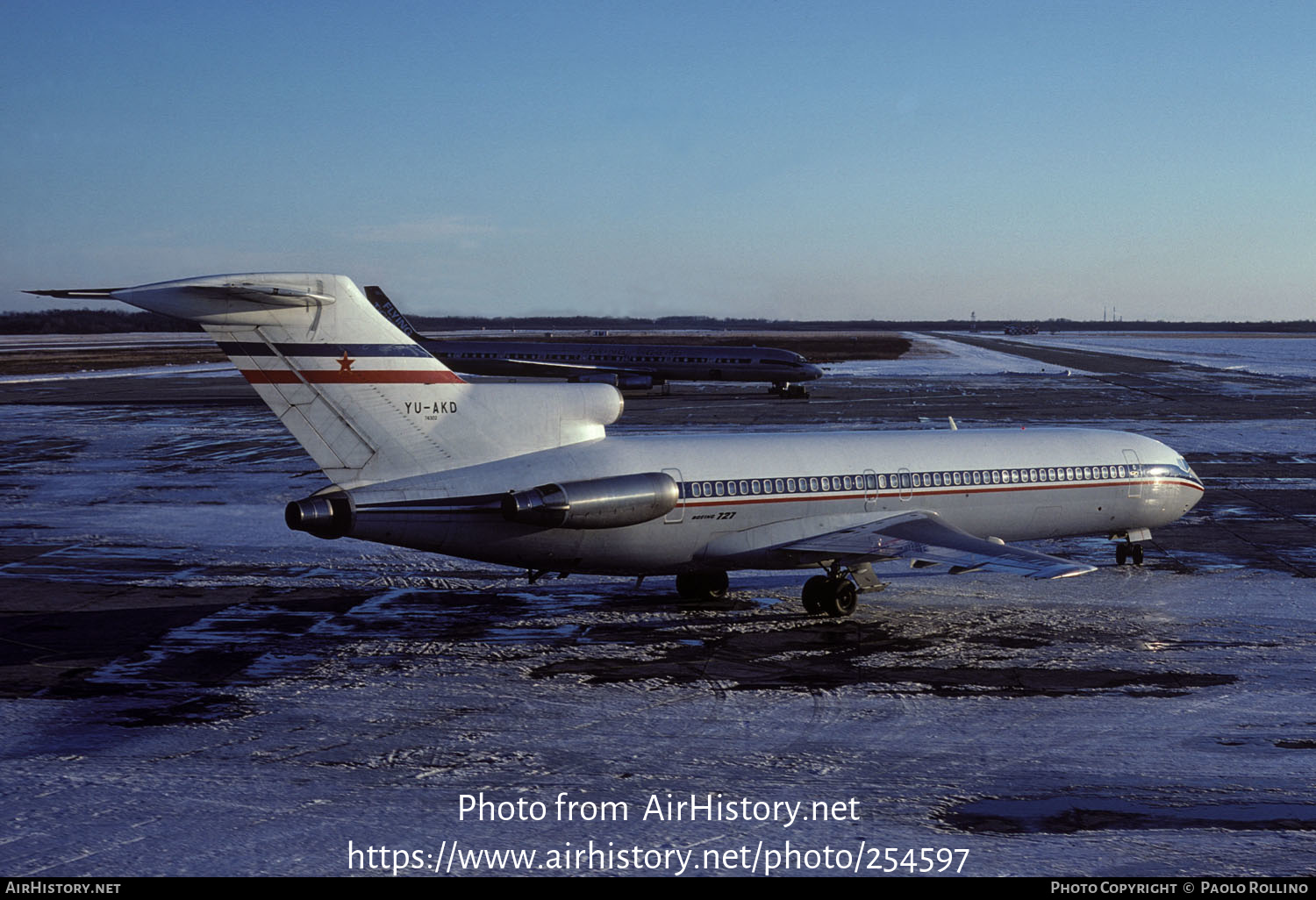 Aircraft Photo of YU-AKD / 74302 | Boeing 727-2L8/Adv | Yugoslavia Government | AirHistory.net #254597