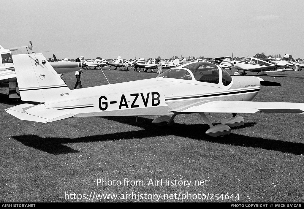 Aircraft Photo of G-AZVB | Bolkow BO-209 Monsun | AirHistory.net #254644