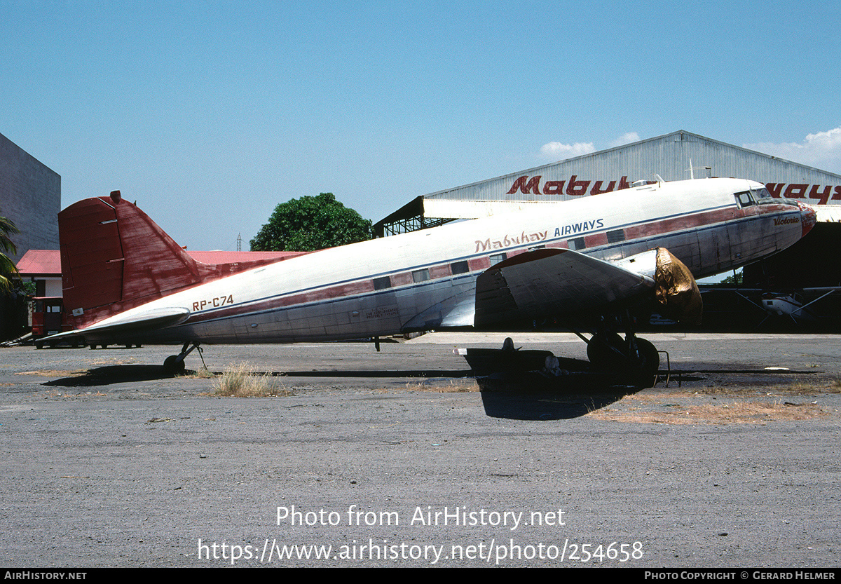 Aircraft Photo of RP-C74 | Douglas C-47D Skytrain | Mabuhay Airways | AirHistory.net #254658