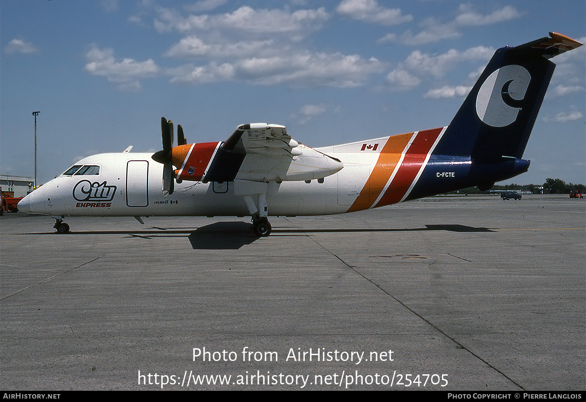 Aircraft Photo of C-FCTE | De Havilland Canada DHC-8-102 Dash 8 | City Express - Cité Express | AirHistory.net #254705