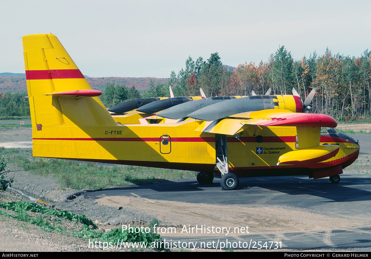 Aircraft Photo of C-FTXE | Canadair CL-215-I (CL-215-1A10) | Gouvernement du Québec | AirHistory.net #254731