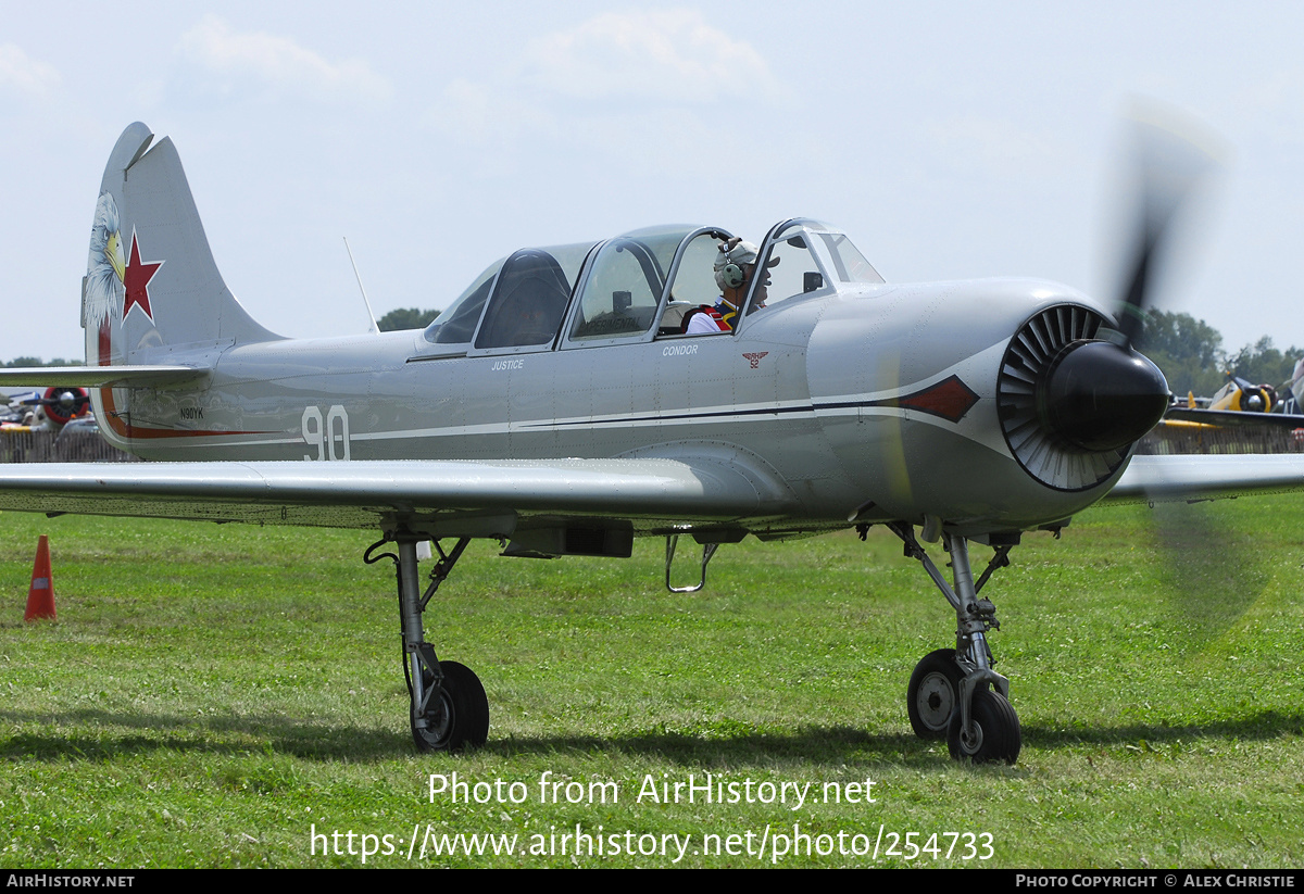 Aircraft Photo of N90YK | Yakovlev Yak-52 | Soviet Union - Air Force | AirHistory.net #254733