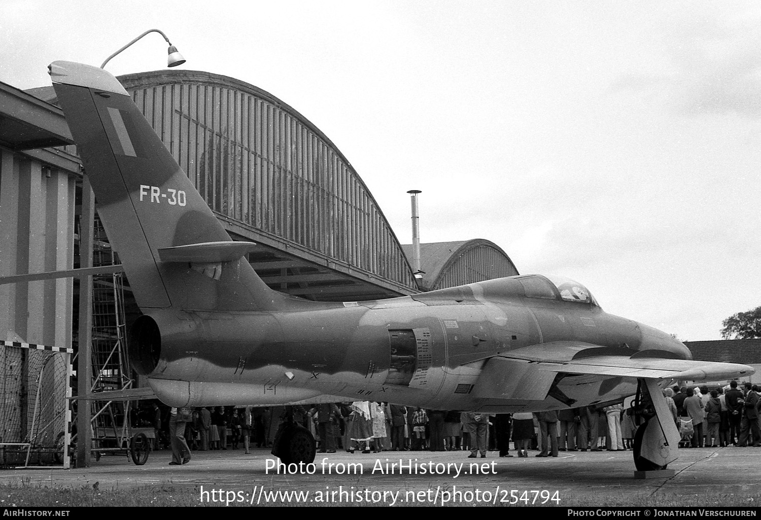 Aircraft Photo of FR30 | Republic RF-84F Thunderflash | Belgium - Air Force | AirHistory.net #254794