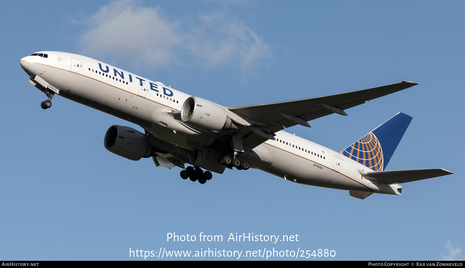 Aircraft Photo of N78004 | Boeing 777-224/ER | United Airlines | AirHistory.net #254880