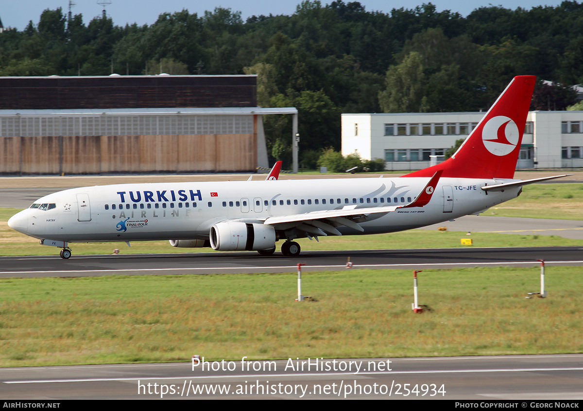 Aircraft Photo of TC-JFE | Boeing 737-8F2 | Turkish Airlines | AirHistory.net #254934
