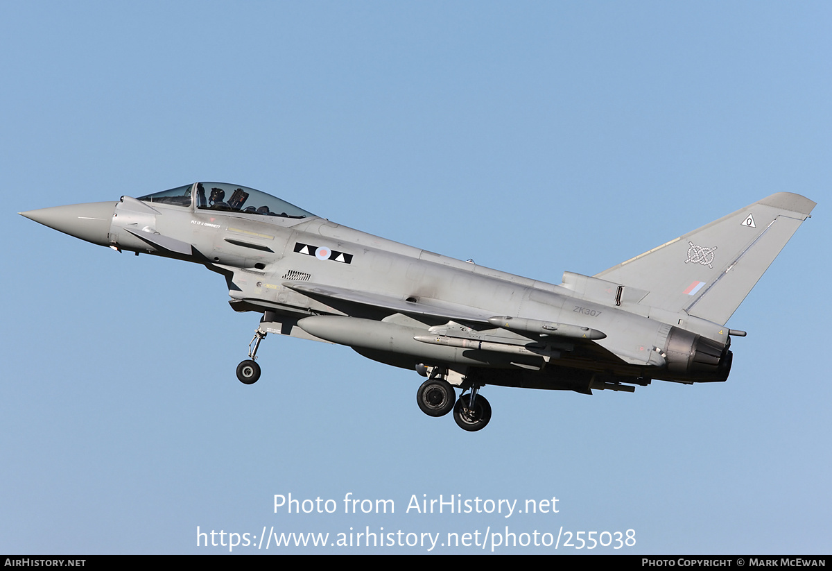 Aircraft Photo of ZK307 | Eurofighter EF-2000 Typhoon FGR4 | UK - Air Force | AirHistory.net #255038