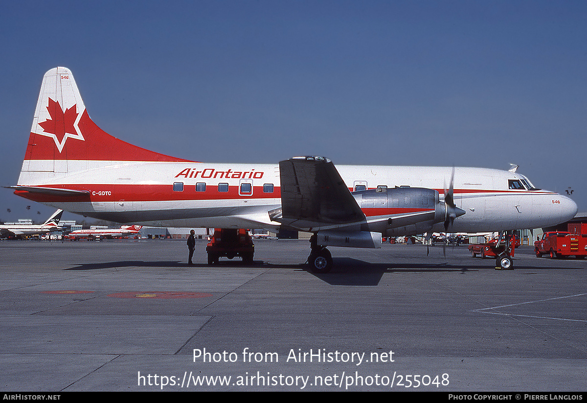 Aircraft Photo of C-GDTC | Convair 580 | Air Ontario | AirHistory.net #255048