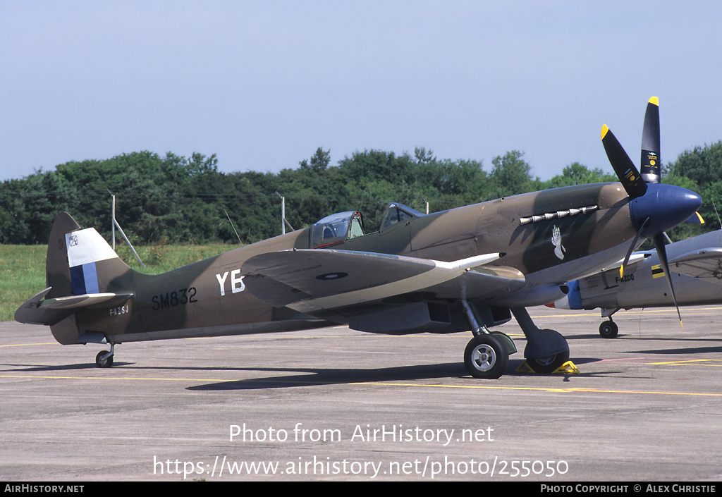 Aircraft Photo of F-AZSJ / SM832 | Supermarine 379 Spitfire F14C | UK - Air Force | AirHistory.net #255050