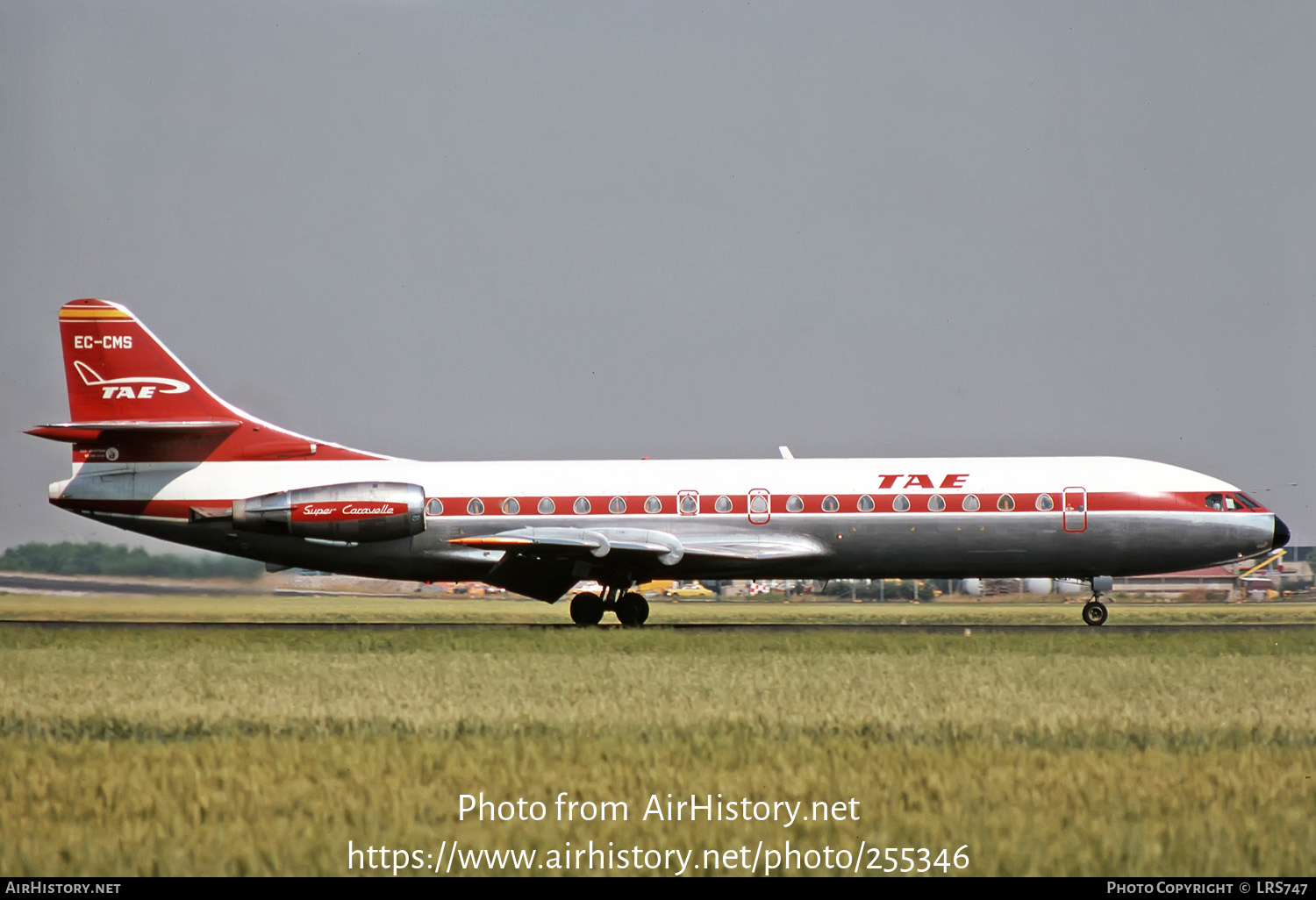 Aircraft Photo of EC-CMS | Sud SE-210 Caravelle 10B3 Super B | TAE - Trabajos Aéreos y Enlaces | AirHistory.net #255346